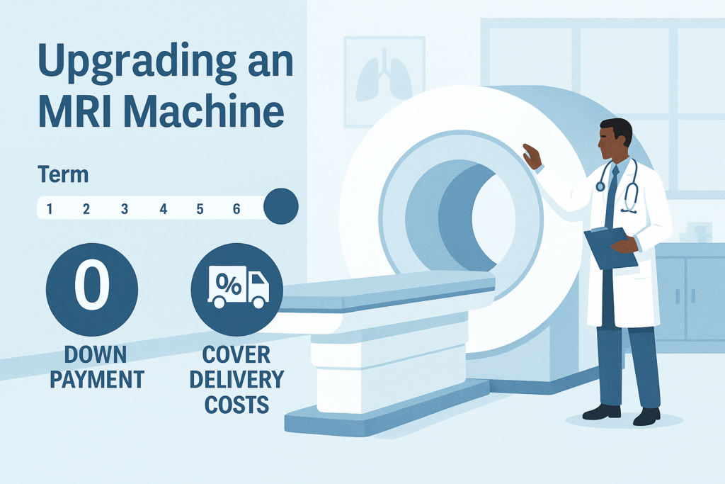 Flexible terms and 100% financing for healthcare equipment like MRI machines
